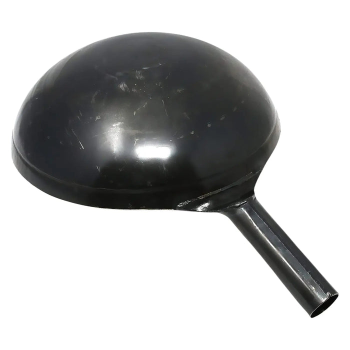 Yamada Hammered Iron Round Bottom Wok (1.6Mm Thickness) 39cm - Unseasoned