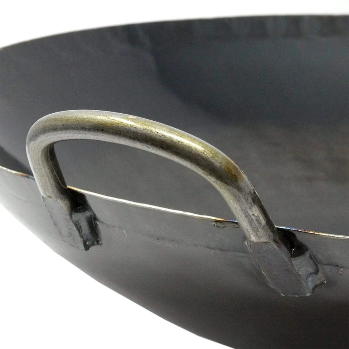 Yamada Japan Hammered Iron Welded Double-Handle Wok 1.2Mm 36Cm