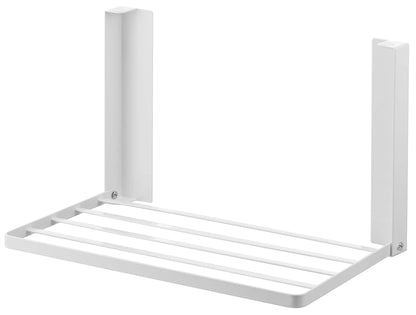 Yamazaki 5096 Washing Machine Horizontal Magnetic Folding Shelf White - Japan - 41X27X25.5Cm Tower Space Saving Rack Foldable