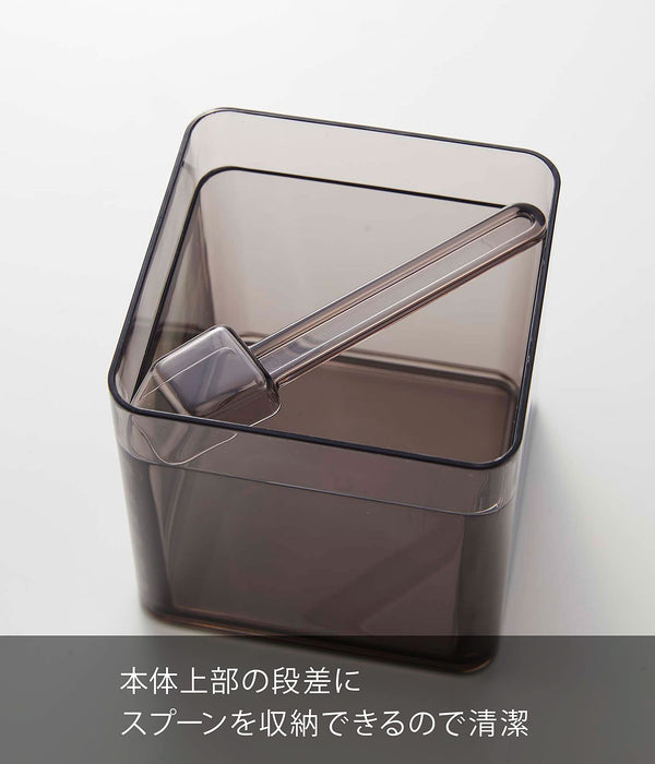 Yamazaki Industrial Japan Tower Square Airtight Storage Container W9.2Xd9.2Xh10.2Cm With Spoon