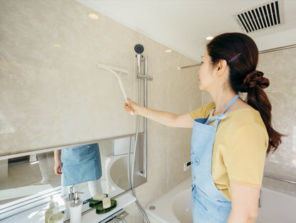 Yamazaki Sangyo 182503 Drainer Squeegee Basbon-Kun Stretchable Storage Suction Hooks Japan