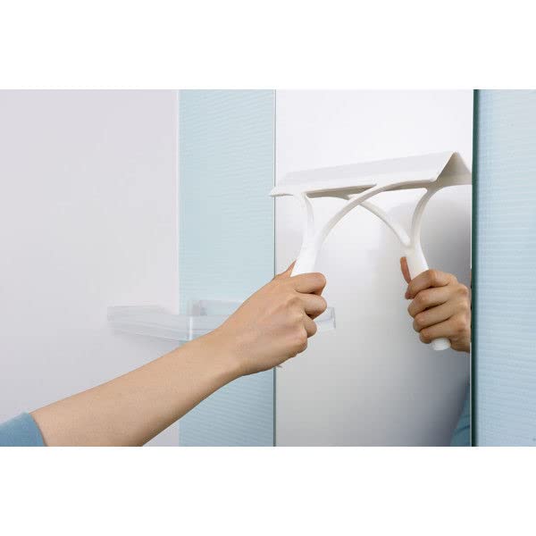 Yamazaki Sangyo Drainer Wiper Water Squeegee Basbon-Kun Japan 174348 1 White