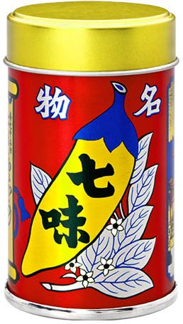 Hachimanya Isogoro Japan Shichimi Pepper 14G Can & 18G Bag Set
