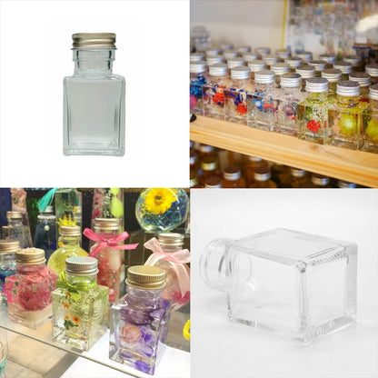 Yokohama Herbarium 2Nd Store Herbarium Bottle Square 50Ml Set Of 10 W/ Caps & How-To Guide - Japan