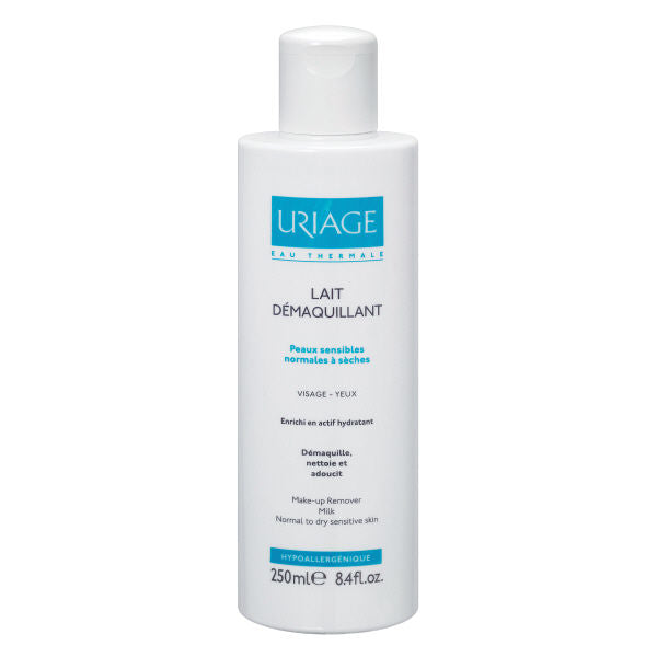 Uriage Eau Thermale Cleansing Makeup Remover Milk Normal To Dry Sensitive Skin 250ml