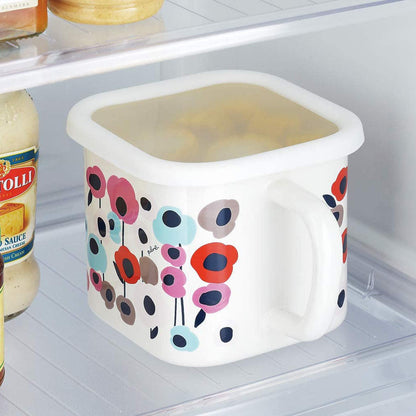 Yutaka Horo Enameled Multi Square Pot Dot Red