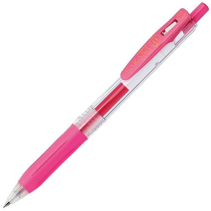Zebra Sarasa Clip 0.3 Gel Ballpoint Pen 10 Colors Japan Jjh15-10Ca