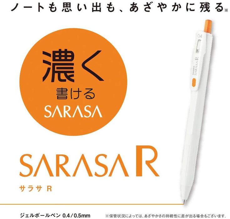 Zebra Sarasa Gel Ballpoint Pen 0.4Mm 5 Color Set - Made In Japan - Jjs29-R1-5C-C