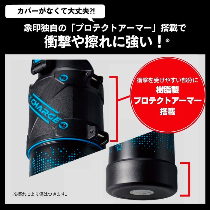 Zojirushi Water Bottle Screw Stainless Steel Mug Seamless 0.60L Slate Black Sm-za60-bm