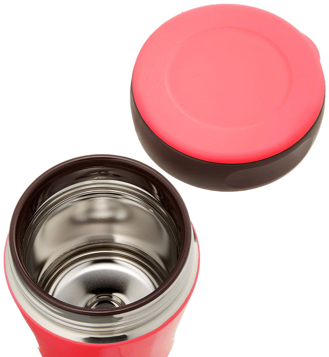 Zojirushi Mahobin（象印）不锈钢真空隔热罩罐饭盒保温保冷宽口360Ml粉色Sw-Gd36-Pp