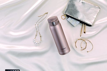 Zojirushi Mahobin (Zojirushi) Water Bottle Stainless Mug Bottle Direct Drinking Lightweight Cold Insulation One Touch Open Type Lightweight Compact 480Ml Matt Gold Sm-Sd48-Nm