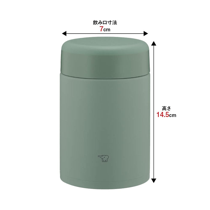 Zojirushi Japan Stainless Steel Insulated Soup Jar Lunch Jar 520Ml Matte Green Sw-Ka52-Gm