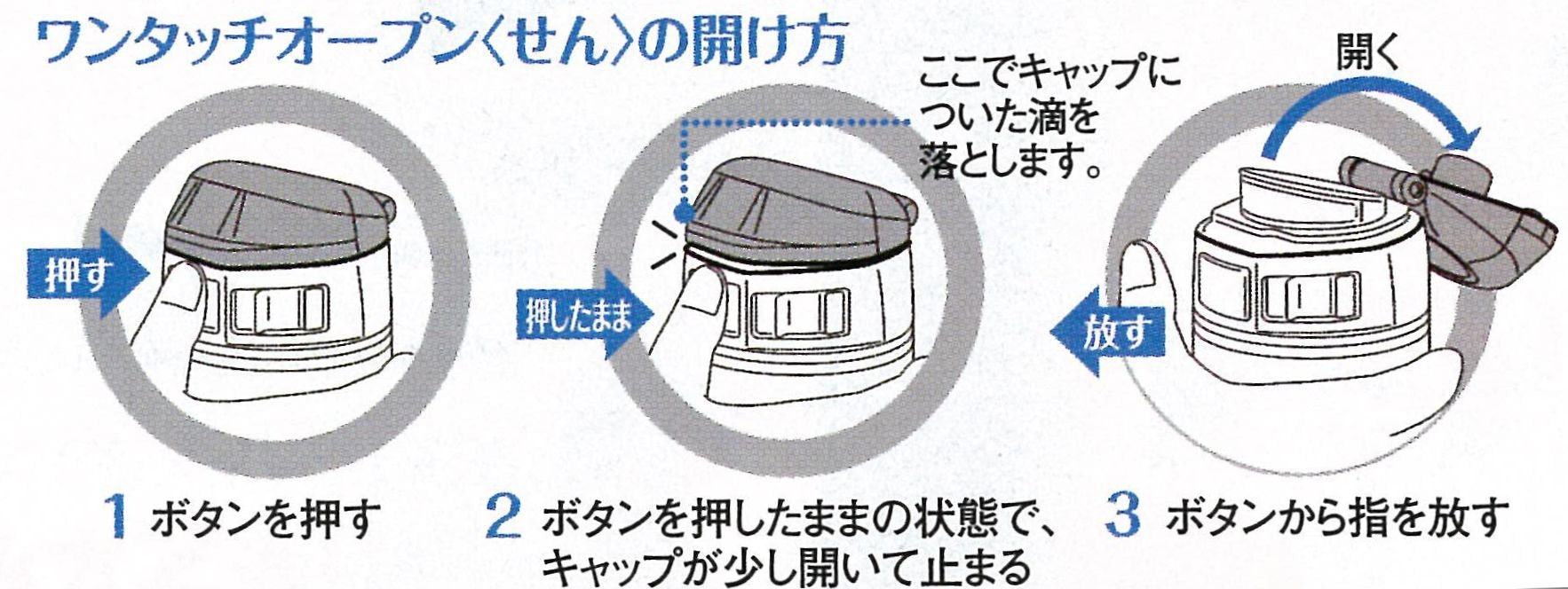 Zojirushi Vacuum Stainless Mug Japan [One Touch Open] 500Ml Sm-Da50-Wb White