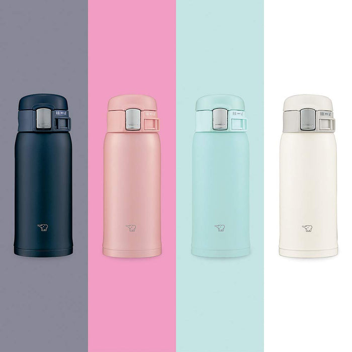 Zojirushi (Zojirushi) Water Bottle Direct Drinking [One-Touch Open] Stainless Mug 360Ml Pale White Sm-Sf36-Wm