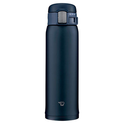 Zojirushi (Zojirushi) Water Bottle Direct Drinking [One-Touch Open] Stainless Mug 480Ml Navy Sm-Sf48-Ad