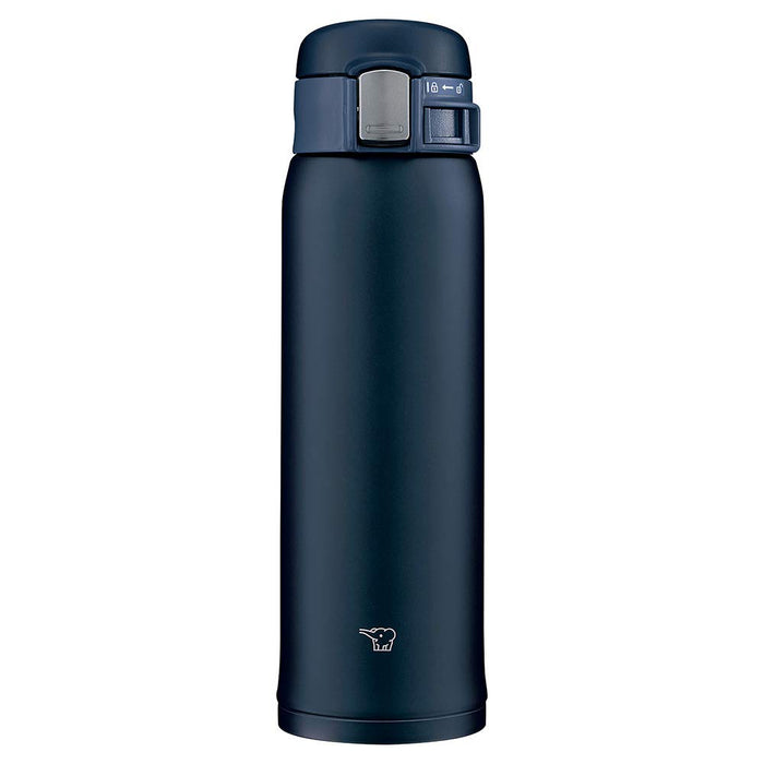 Zojirushi (Zojirushi) Water Bottle Direct Drinking [One-Touch Open] Stainless Mug 480Ml Navy Sm-Sf48-Ad