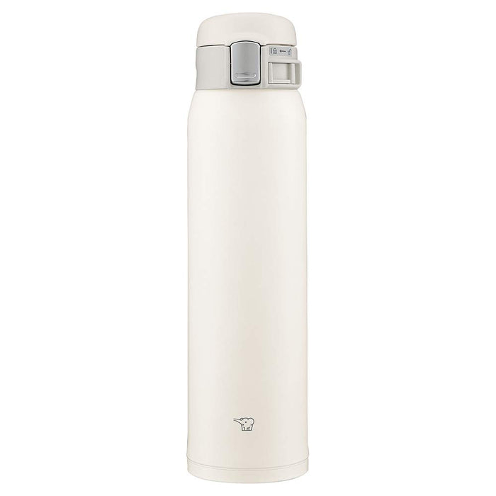 Zojirushi (Zojirushi) Water Bottle Direct Drinking [One-Touch Open] Stainless Mug 600Ml Pale White Sm-Sf60-Wm
