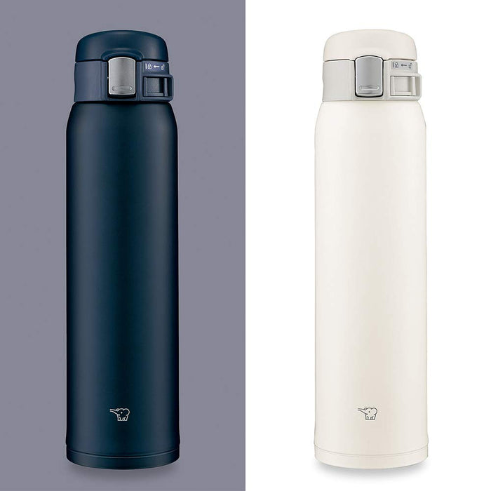 Zojirushi (Zojirushi) Water Bottle Direct Drinking [One-Touch Open] Stainless Mug 600Ml Pale White Sm-Sf60-Wm