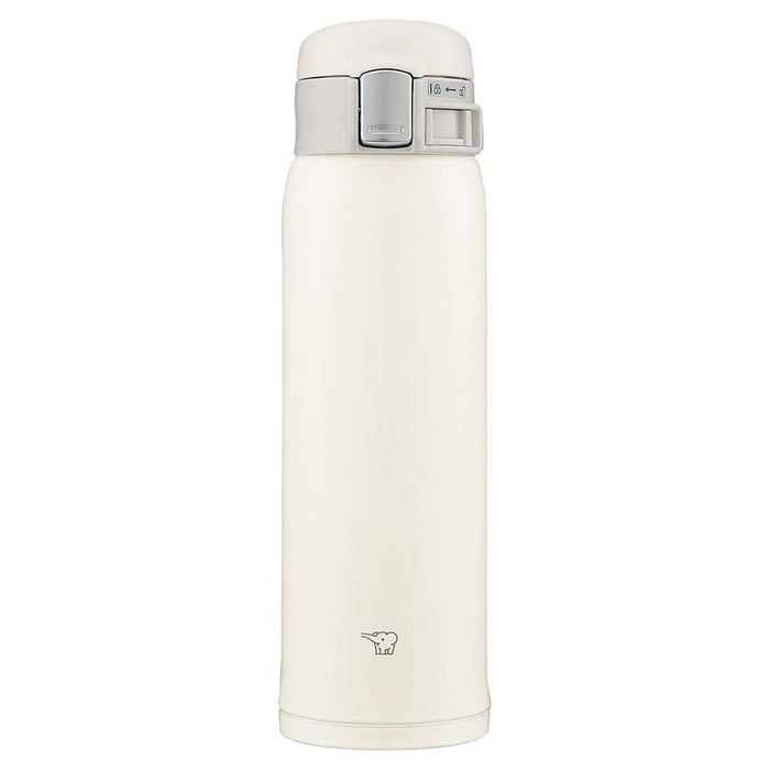 Zojirushi (Zojirushi) Water Bottle Direct Drinking [One-Touch Open] Stainless Steel Mug 480Ml Pale White Sm-Sf48-Wm
