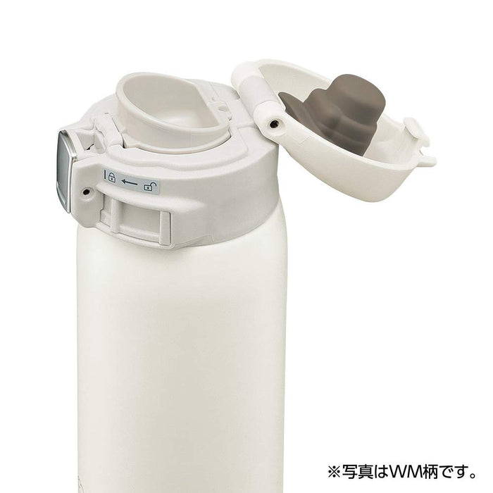 Zojirushi (Zojirushi) Water Bottle Direct Drinking [One-Touch Open] Stainless Steel Mug 480Ml Pale White Sm-Sf48-Wm