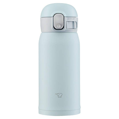 Zojirushi Sm-Wa36-Hl Stainless Steel Mug Seamless One Touch Ice Gray 360ml - Japanese Water Bottle