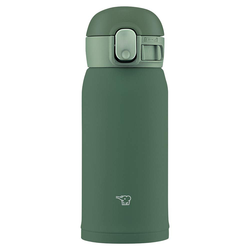 Zojirushi Sm-Wa36-Hl Stainless Steel Mug Seamless One Touch Ice Gray 360ml - Japanese Water Bottle