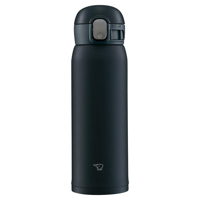 象印 (Zojirushi) 水瓶一触式不锈钢马克杯无缝 0.48L 黑色 Sm-Wa48-Ba