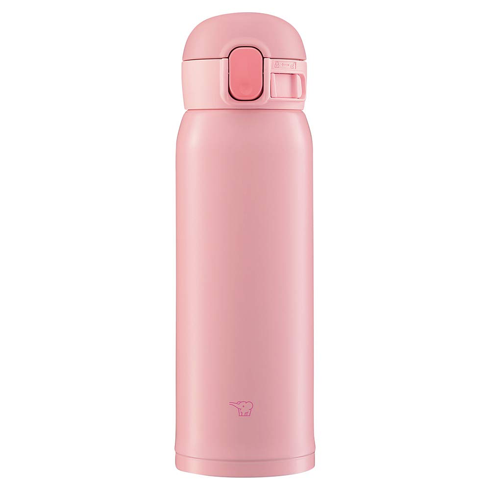 Zojirushi Water Bottle One-Touch Stainless Steel Mug Seamless 0.48L Peach Pink sm-WA48-PA, Size: 6.5