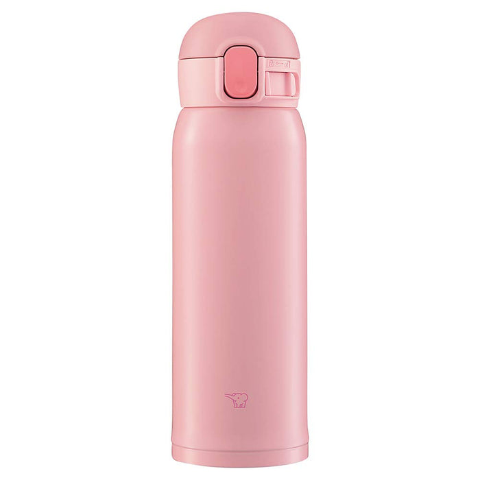 象印（Zojirushi）水瓶一触式不锈钢马克杯无缝0.48L桃粉色Sm-Wa48-Pa