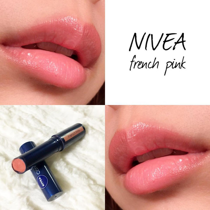 Nivea Rich Care &amp; Colour Lip - 法式粉色