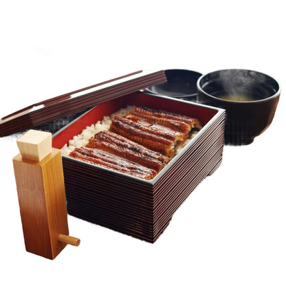 Fukui Craft Abs Resin Donju Jubako Box Dark Brown