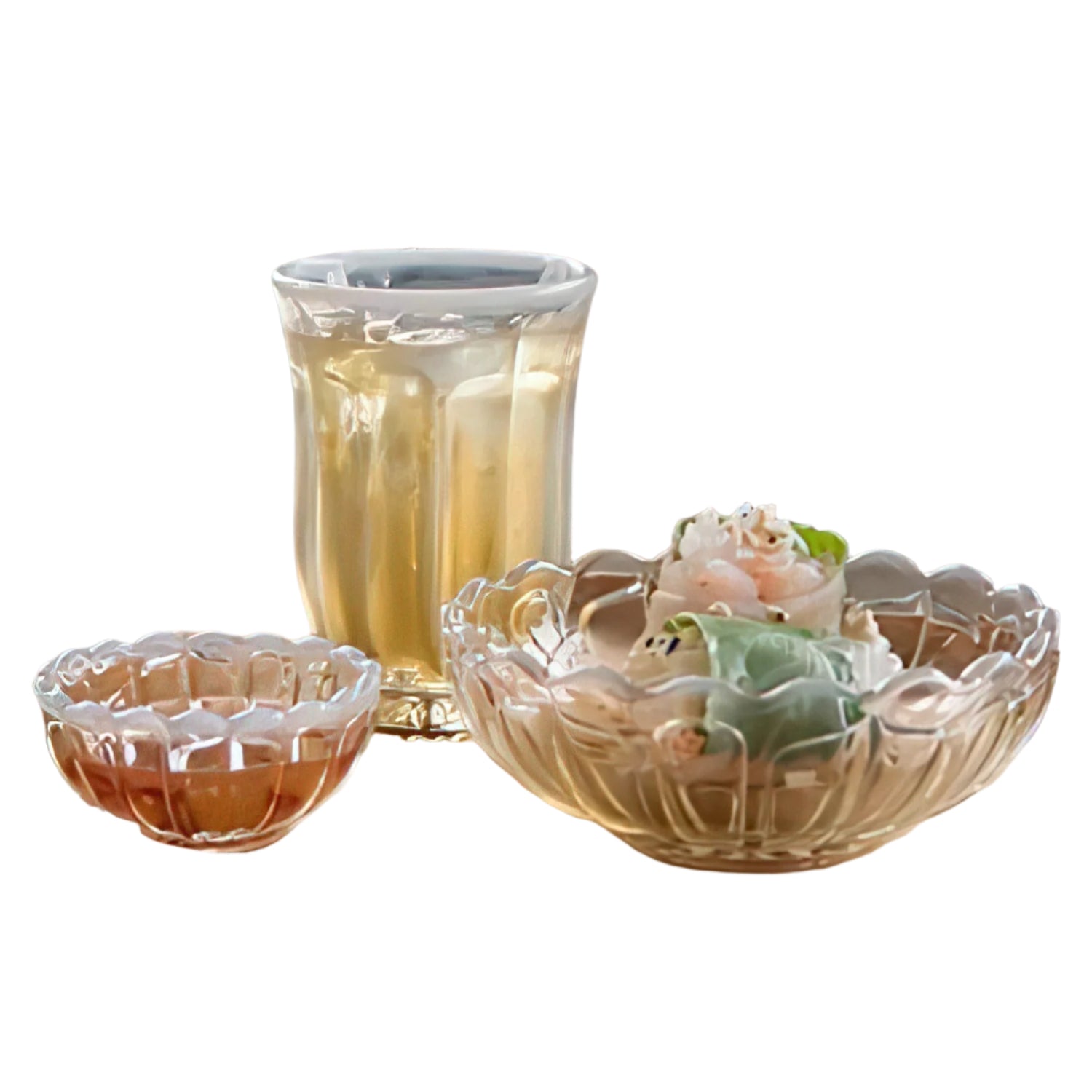 Hirota Glass Yukinohana Soda-Lime Glass Mini Bowl