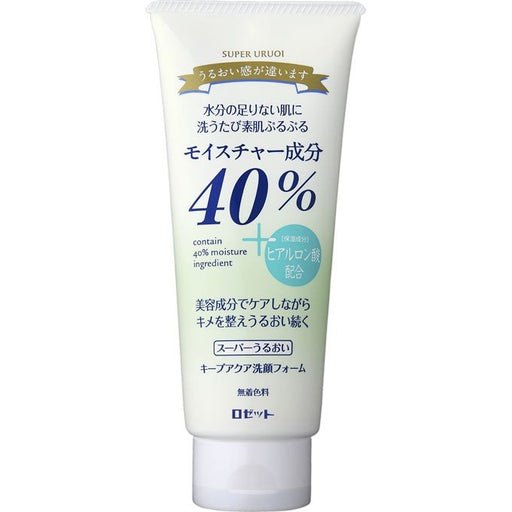 Rosette 40% Super Moisture Keep Aqua Facial Cleansing Foam Face Wash 168g  Japan With Love