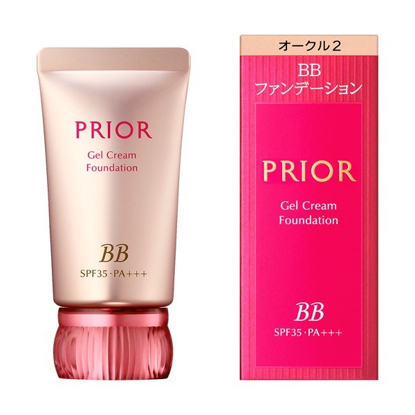 Shiseido Prior BB Gel Cream Makeup Base SPF35/ PA+++ Pink Ocher 1 30g - 日本彩妆