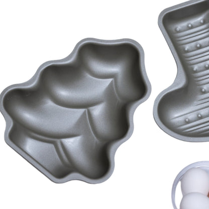 Shimotori Black Figure Steel Fir Tree-Shaped Cake Pan