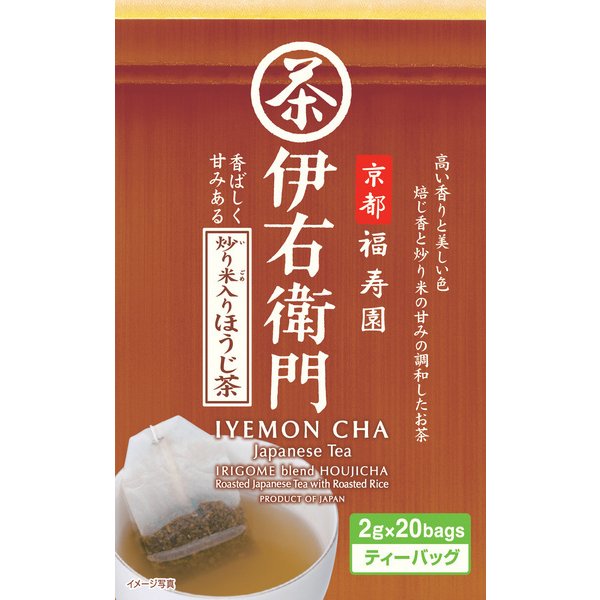  Dew Tea Iyemon Hojicha Bag With Roasted Rice 2g x 20 Bags Japan With Love